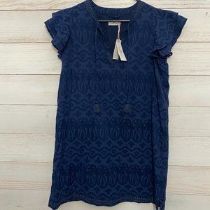 NWT Vineyard Vines Women's size Large Burnout Vineyard Tunic Dress